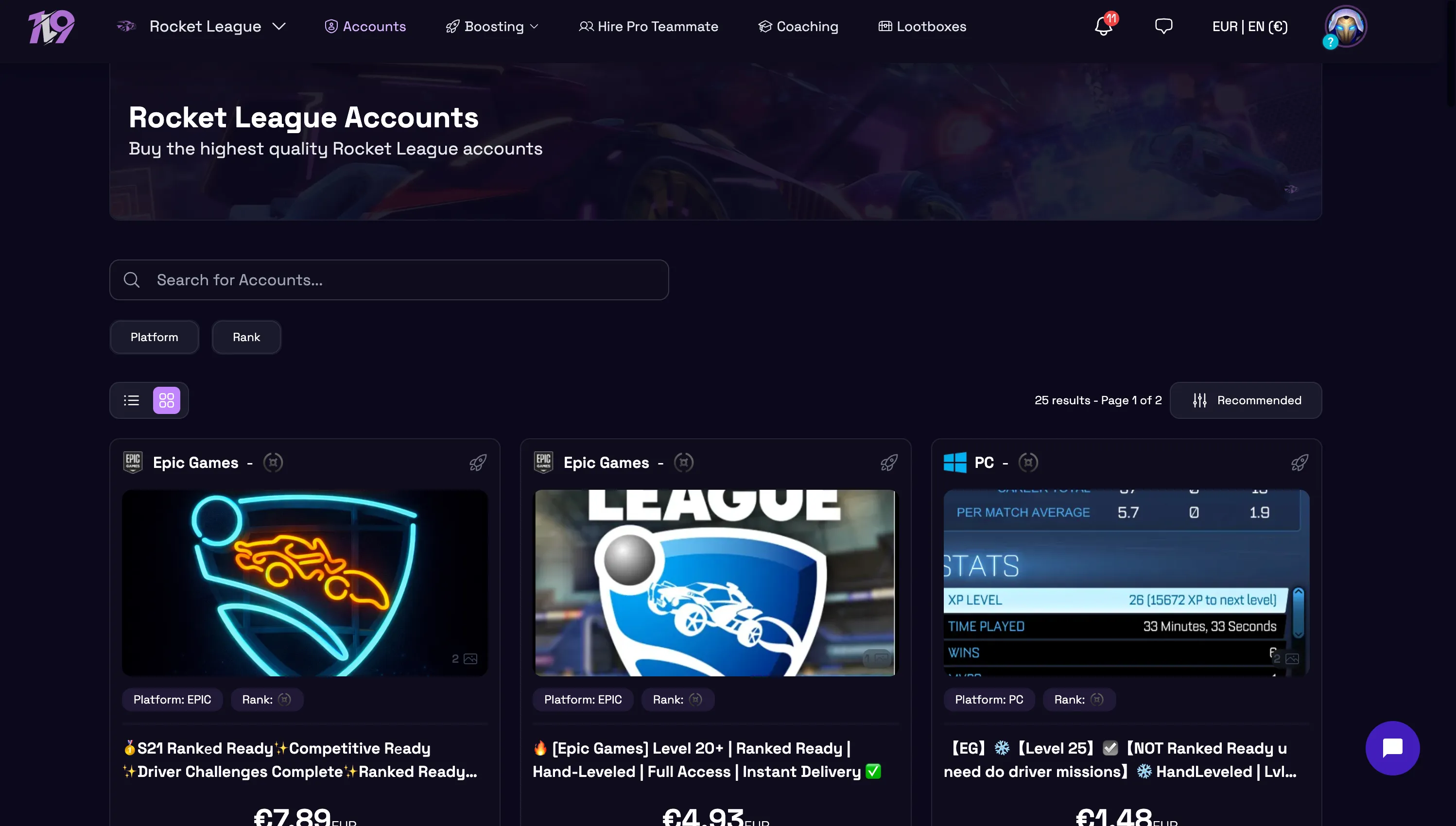 how to sell rocket league account